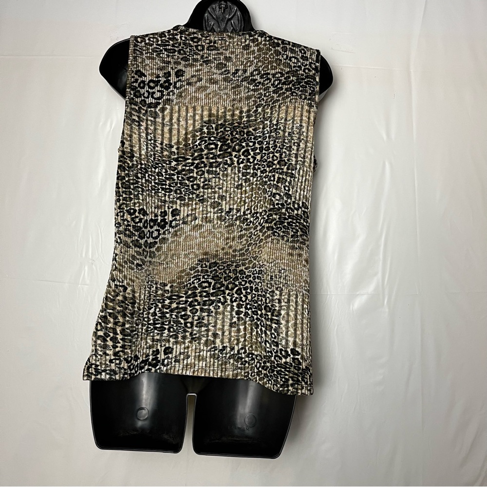 5/$30 Jasper women sleeveless stretch animal print blouse size small - Picture 14 of 15